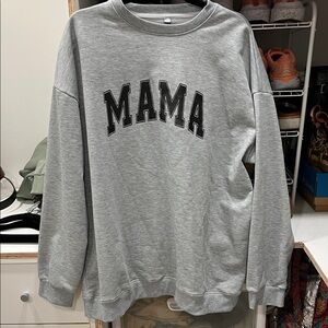 SHEIN Gray 'MAMA' Sweatshirt